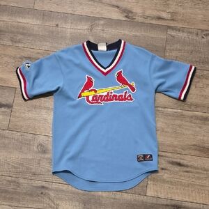 Majestic St. Louis Cardinals Blue  cooperstown Collection Jersey